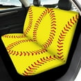 thumbnail image 4 of Xoenoiee Softball Print Car Seat Cover Full Set for Car Van SUV Truck, 4 Piece Front Seat and Rear Bench Protection Cover Ultra-Soft Strentch Seat Cover for Car, Breathable, 4 of 7