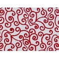 thumbnail image 2 of Zelouf Sqiggly Swirl Tape Emb On Tulle  , Sewing, DIY, Crafts Fabric by the Yard, Black/red, 3 Yard, 2 of 2