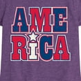 thumbnail image 3 of Instant Message - America Stacked - Toddler & Youth Girls Short Sleeve Graphic T-Shirt, 3 of 6