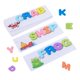 thumbnail image 1 of Juego de ortografía de madera Bloque de alfabeto de madera Rompecabezas del alfabeto Montessori con 52 bloques de alfabeto tarjetas de doble cara, 1 of 9