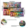 thumbnail image 4 of Rainbow High Tapestry for Teen Girls Bedroom Aesthetic Wall Hanging Art Poster for Kids Living Room College Dorm Home Decor Arts, 60 x 40 inch, 4 of 7