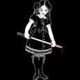 thumbnail image 3 of CafePress - Scary Girl With Sword Pajamas - Women's Dark Pajamas, 3 of 4