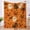 F, variant on Halloween Ghost Pumpkin Flannel Throw Blanket, Double-Sided Cozy Cover for Couch Bed Travel Fall Home Decor,39.37x 29.53inch