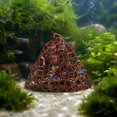 thumbnail image 6 of mdesiwst Aquarium Mountain Shrimp Hide, 3D Printed Hollow Mountain, Small Fish Hideout Shrimp Cave, Fish Tank Ornament Shelter for Betta Shrimp, 6 of 6