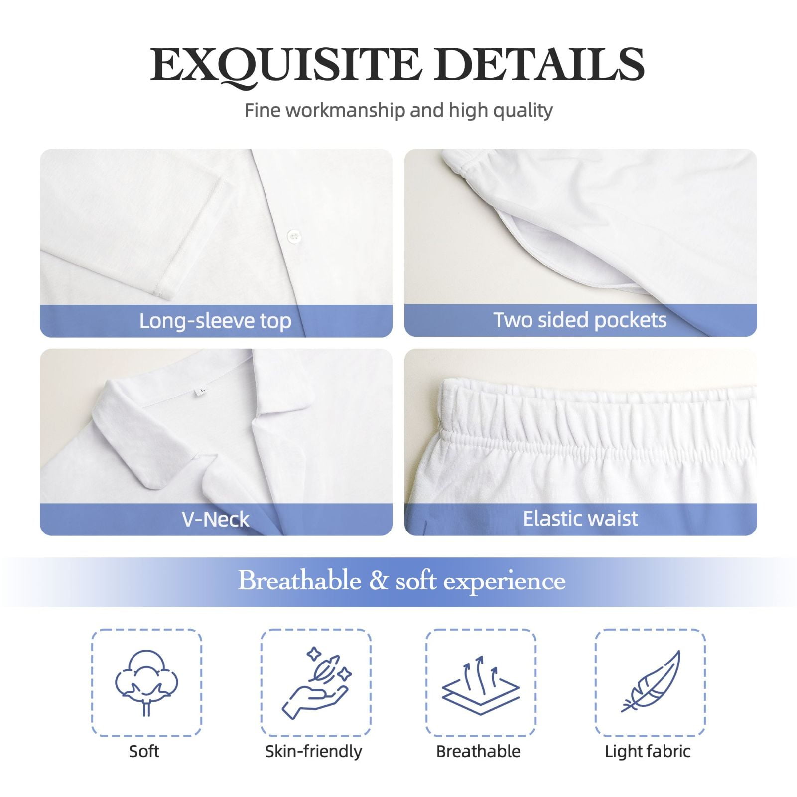 Tekla Chemise de pyjama à manches longues en popeline, rayures rhubarbe