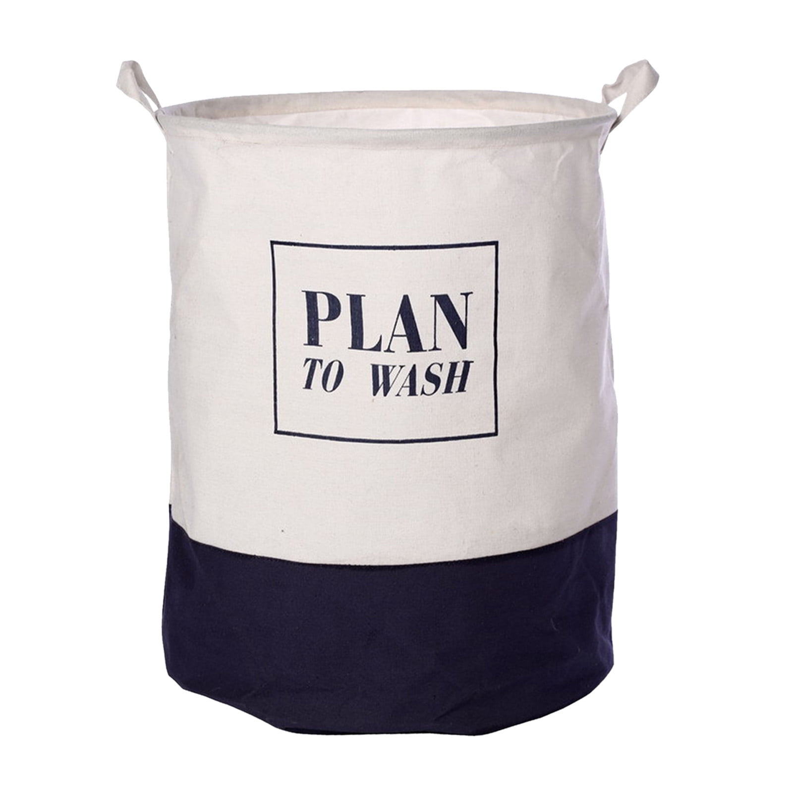Double Color Laundry Basket Large Laundry Basket Long Handle Freestanding Laundry Basket Round