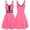 Pink Gothic Skater Dress, variant on JOANKDMI Gothic Skater Dress for Women Sleeveless Lace Up V Neck Punk A-Line Mini Flared Dresses with Grommet Belt for Alternative Halloween Party Clubwear Cosplay