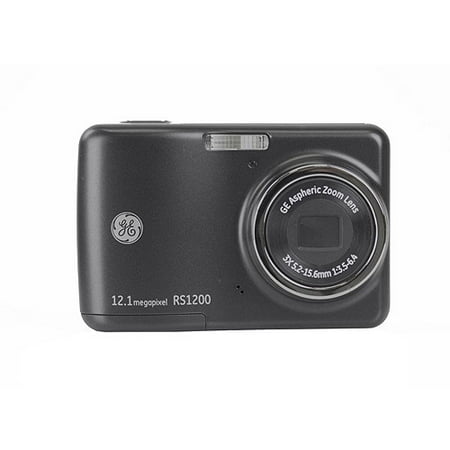 Ge Rs1200-bk 12mp Digital Camera With 3x