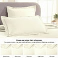 thumbnail image 6 of Superior Fleur De Lis Cotton Decorative Bedspread and Sham Set, King, Ivory, 6 of 9