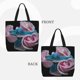 thumbnail image 2 of Easygdp Blue Lipped Pit Viper And Three Pink Roses Bolsa Tote para Mujer, Bolso de Hombro para Trabajo, Playa, Viajes, Compras y Supermercado, 2 of 7