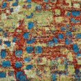 thumbnail image 6 of Rugsotic Carpets Machine Made Heatset Polypropylene Area Rugs - 3'2''X10', Runner, Caramel Blue, Contemporary Modern, High Pile Machine Made Area Rugs For Living Room, Bed Room (M00040), 6 of 7