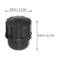 thumbnail image 2 of unbranded 2Ud Tapón Protector Negro Para Soprano Saxophone Con Fuerte Y Duradero De Plástico Premium, 2 of 8