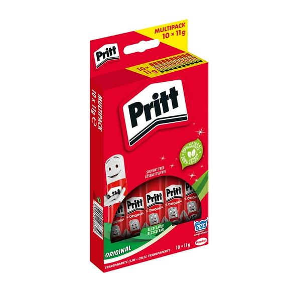 Pritt 1445027 11 g Glue Stick (Pack of 10) 10 Gramm