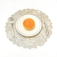 thumbnail image 1 of Gold Placemats Set Of 6 Compatible With Dining Table Holiday Decorative Placemats, 1 of 4