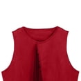 thumbnail image 7 of GiLiling Girl's Faux Suede Tassel Vest Tops Sleeveless Kids Vests Western Retro Boho Waistcoat Cowgirl Jacket Cardigan (Red, 13-14 Years), 7 of 7