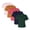 Dark+Bright Color 5 Pack, variant on BELLA + CANVAS Women's 6 oz Heavyweight Bulk T-Shirt , 100% Airlume Combed and Ring-Spun Cotton Multi Pack Tee, Short Sleeve Crewneck Plain Tees, Assorted Solid T-shirts(Dark+Bright Color 5 Pack, M)