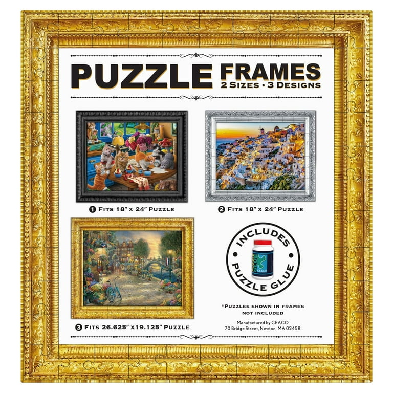 Jigsaw Puzzle Frame Kit - For 27x20 Inch Puzzles - Craft Medley Puzzle Saver  