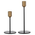 thumbnail image 1 of 2 candelabros de metal de diseño moderno y sencillo, candelabro negro antiguo, decoración para el hogar y la boda, 1 of 15