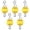 Yellow, variant on 5 Pcs Softball Baseball Football Tennis Fence Hooks, Acrylic Sports Dugout Bag Clip Buckle for Bat Water Bottle, Team Player Gifts, Backpack Outdoor Accessories (Yellow)