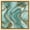 Gold Frame, variant on Marmor Coast Canvas Teal Abstracts by Art Remedy, Gallery Wrapped, 30 x 30