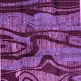 thumbnail image 1 of Ahgly Company Indoor Square Abstract Purple Modern Area Rugs, 4' Square, 1 of 4