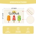 thumbnail image 5 of Sm:)e Summer Popsicle Placemats Set of 4 Ice Cream Themed Birthday Party Farmhouse Kitchen Dining Room Home Decoration,12 x 18 Inch, 5 of 7