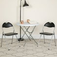 thumbnail image 5 of Flash Furniture HERCULES Series Black Vinyl Metal Folding Chair with Carrying Handle, 5 of 13