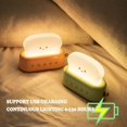 thumbnail image 5 of Söt Bröd LED Nattlampa, USB Uppladdningsbar Toast Nattlampa, Hem Nattlampa Sänglampa Skrivbordsdekor för Barn, 5 of 5