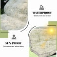 thumbnail image 6 of SDJPOI Outdoor Swing Cushions, Porch Swing Cushions 2-3 Seater Replacement with Backrest, Waterproof Thicken 4" Bench Cushion with Ties for Patio Porch Lawn and Garden, 6 of 8