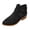 Black, variant on Pandaie Ankle Boots for Women Comfortable Low Stacked Heel Faux Leather Walking Short Booties Classic Casual Fall Winter Daily Dress Shoes Size 6‑9.5
