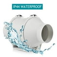 thumbnail image 3 of 4'' Silent Inline Duct Fan Air Extractor Mixed Flow Ventilation System For Bathroom Kitchen Hood Exhaust Outlet Ventilator ,Quiet Operation, 3 of 6