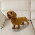 thumbnail image 3 of Moocorvic Lifelike Dachshund Figurines for Birthday Party, Christmas Gifts(Brown), 3 of 7