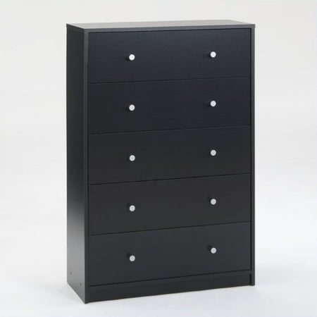 - Atlin Designs 5 Drawer Chest in Black