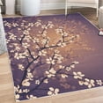 thumbnail image 1 of Japanese Decorative Rug, Spring Season Sakura Bloom Design Marine Toned Ombre Color Background, Quality Carpet for Bedroom Dorm and Living Room, 6 Sizes, Mauve Quartz, by Ambesonne, 1 of 4