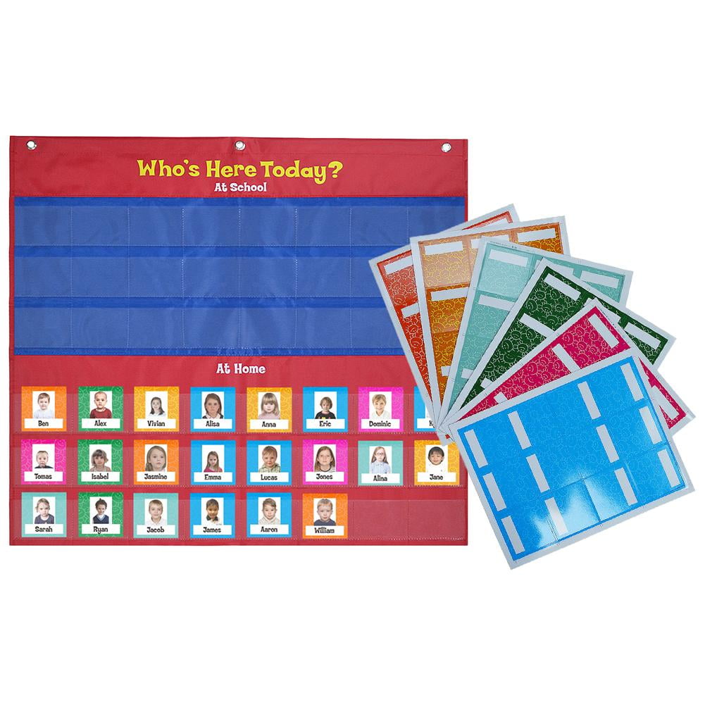 Attendance Pocket Chart Classroom Management Pocket Chart for Health
