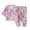 Hot Pink, variant on Kids Toddler Girls 3/4 Sleeve Lounge Sets 2 Piece Casual Outfits Button Down Tops Pants Summer Fall Cotton Cute Clothes 1 Years, Watermenlon Red