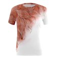 thumbnail image 4 of WXLWZYWL Women's Tops Blouses Work Tops for Women Women's Athletic Shirts & Tees Pink Blouses for Women Short Sleeve Round-neck Blouses Shirts Casual Basic Crop Tops, 4 of 4