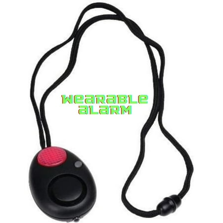Personal Alarm with Lanyard, Big Button 1 Touch Activation, Emergency Locator Light, Wearable, Flashight, Self Defense,Women, Children, Elderly, Caregiver, Student, Safety, Loudest, Siren