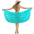 thumbnail image 5 of HAPPY BAY Women's Bikini Swimsuit Beach Cover ups Sarong One Size Cyan, Dolphin, 5 of 5
