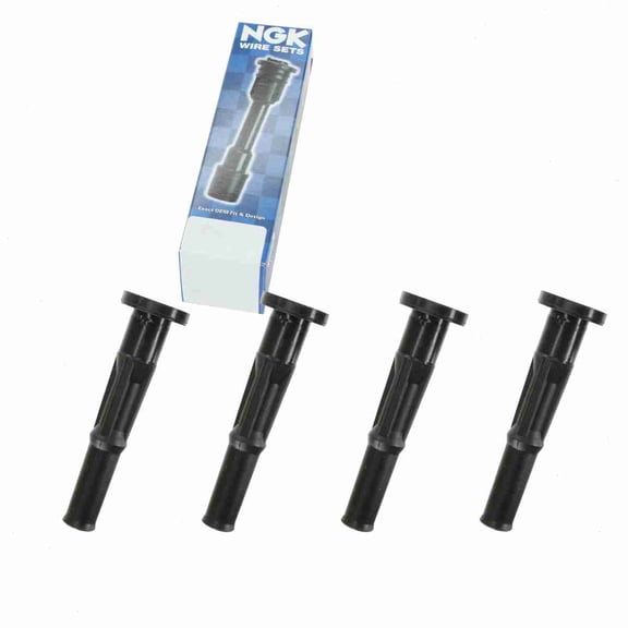 4 pc NGK 58931 Ignition Coil Boots for 02510 156021 175-1017 175-8010 2510 35-7034 36-2028 50009 50009-1 556002 55916K 5605K 671-6248 702450 SPB142 SPP79 SPP79E Direct Spark Plug Wire
