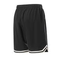 thumbnail image 5 of Men's 11" Long Basketball Shorts Below Knee Ice Slik Athletic Gym Workout Sport with Pockets Quick Dry Lightweight Big and Tall Size M-4XL Black, 5 of 5
