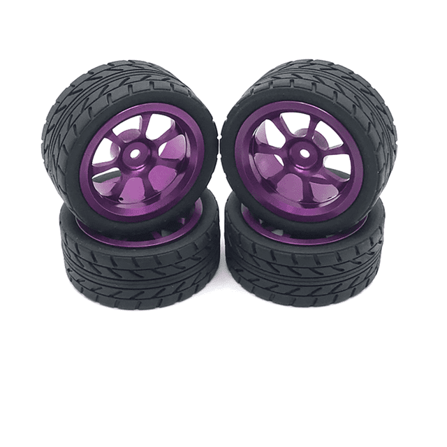 RC CAR LEDES EXQUESITO ACTUALIZACIONES DE NEVÉS DE NEVÉS DE MODIFICACIÓN PIEZAS DE MODIFICACIÓN ACCESORIOS DE ACCESORIOS DE ACCESORIOS PARA 124016 124019 144002 1 PURPLE 4 SETS Inevent FN001441-03