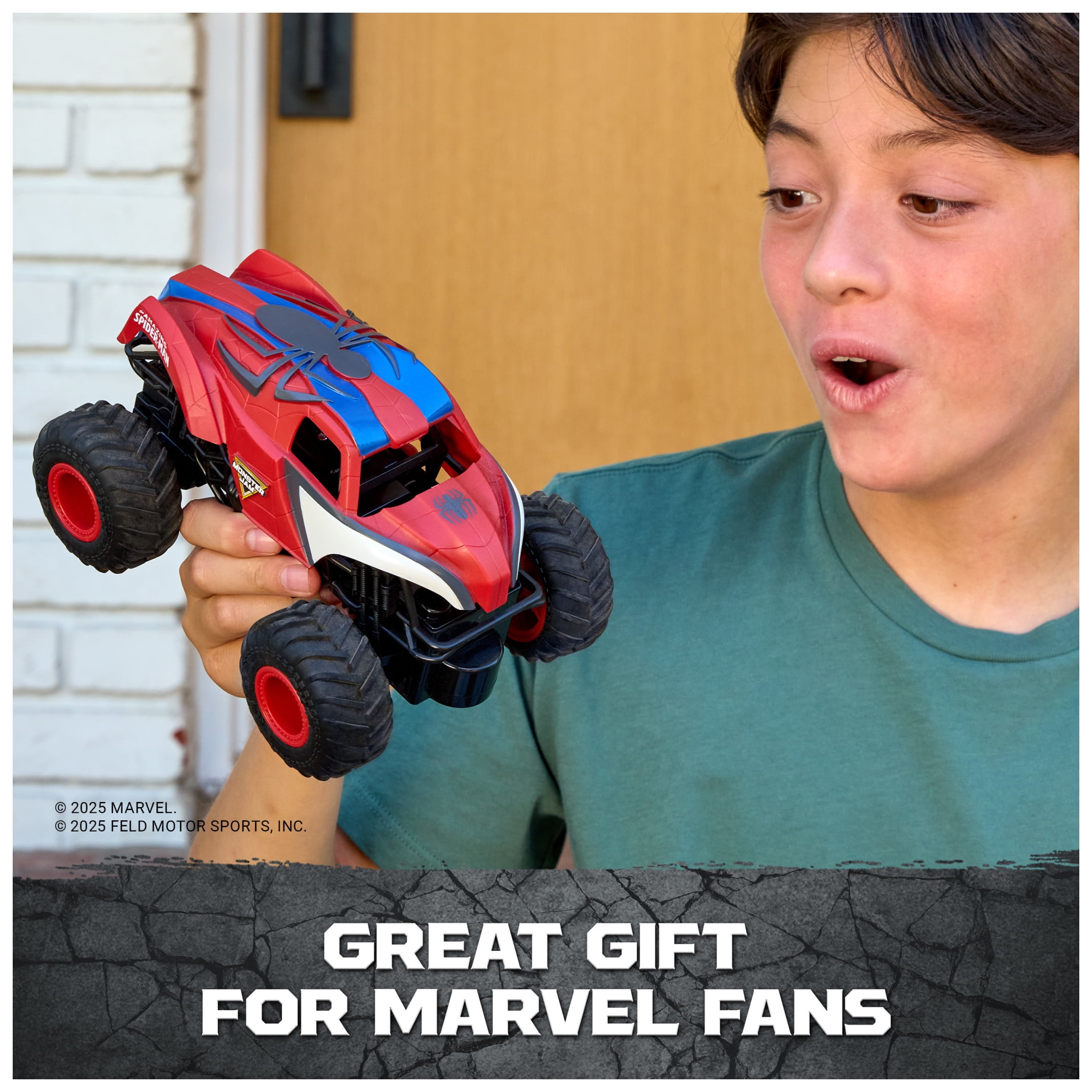 Monster Jam, Marvel The Amazing Spider-Man RC Monster Truck, 1:24 Scale