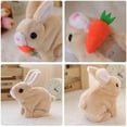 thumbnail image 4 of Easter Bunny Plush Easter Decorations Bunby - My Realistic Bunny Toy Vitality Bliss Bunny Vitality Bliss Stuffed Bunny with Sounds and Movements Realistic Bunny Toys for Kids (Color B), 4 of 7