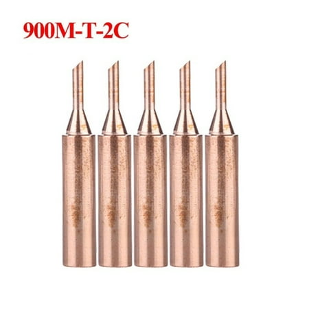 

Clupup 5 Pcs 900m-t Copper Soldering Iron Tips Lead-free Welding Solder Tip 933.907.951