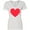 AA-White, variant on Inktastic Valentine's Day Red Heart Women's V-Neck T-Shirt