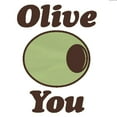 thumbnail image 3 of CafePress - Olive You Ash Grey T Shirt - Men's Classic Graphic T-Shirt, 3 of 4