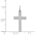 thumbnail image 5 of Auriga Fine Jewelry 925 Sterling Silver Rhodium-plated Laser Designed Cross Pendant for Women (L-25mm, W-12mm), 5 of 6