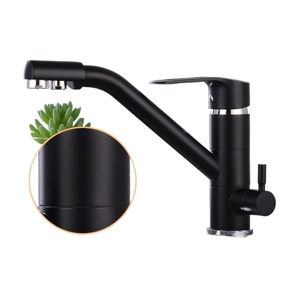 Kitchen Faucet Filter Water Swivel Drinking Faucet, Dual Spout Purifier Kitchen Faucets, Vessel Sink Mixer Tap Hot And Cold ,Durable Materials