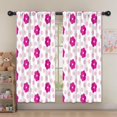 thumbnail image 5 of Blackout Kids Curtains,Pioneer Flower Floral Print Pattern Childrens Insulated Curtains Set Of 2,Bedroom Essentials,Toddler Room Decor 52"x63", 5 of 5